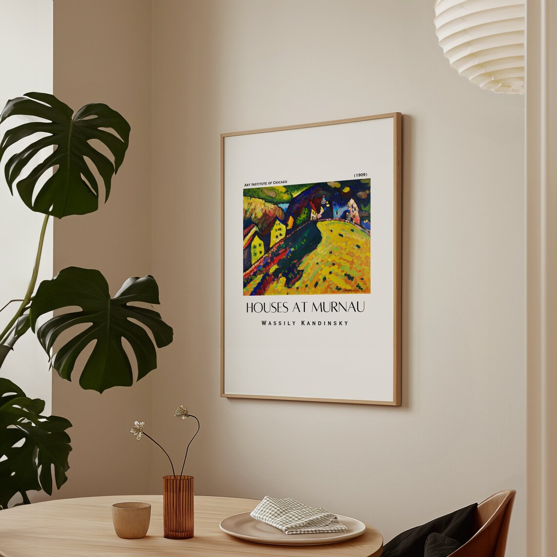 Wassily Kandinsky Houses at Murnau 1909 Chicago Gallery Poster - Image 2