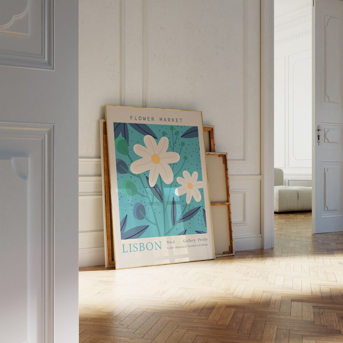 Flower Market Lisbon No 4 Daisy Botanical Gallery Art Poster - Image 2