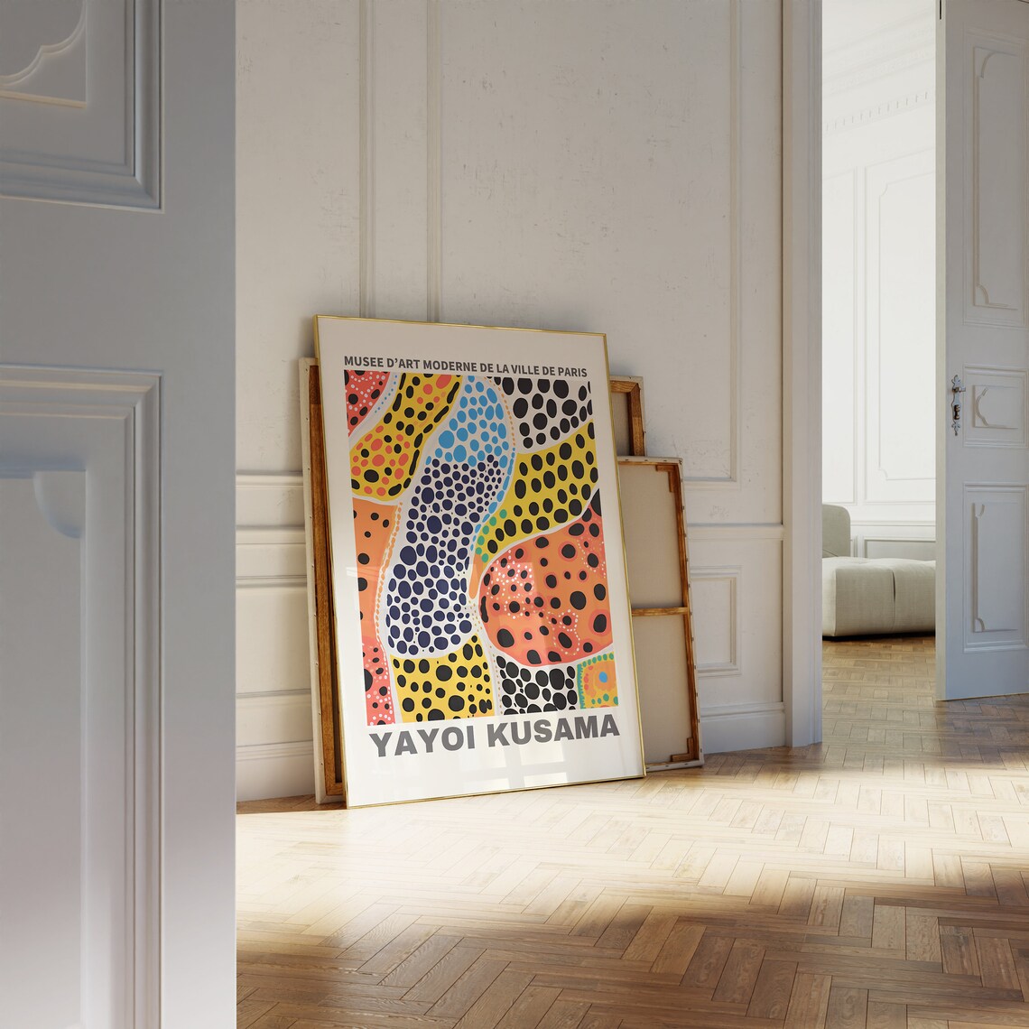 Yayoi Kusama-Inspired Japanese Gallery Wall Art, Abstract - Image 3
