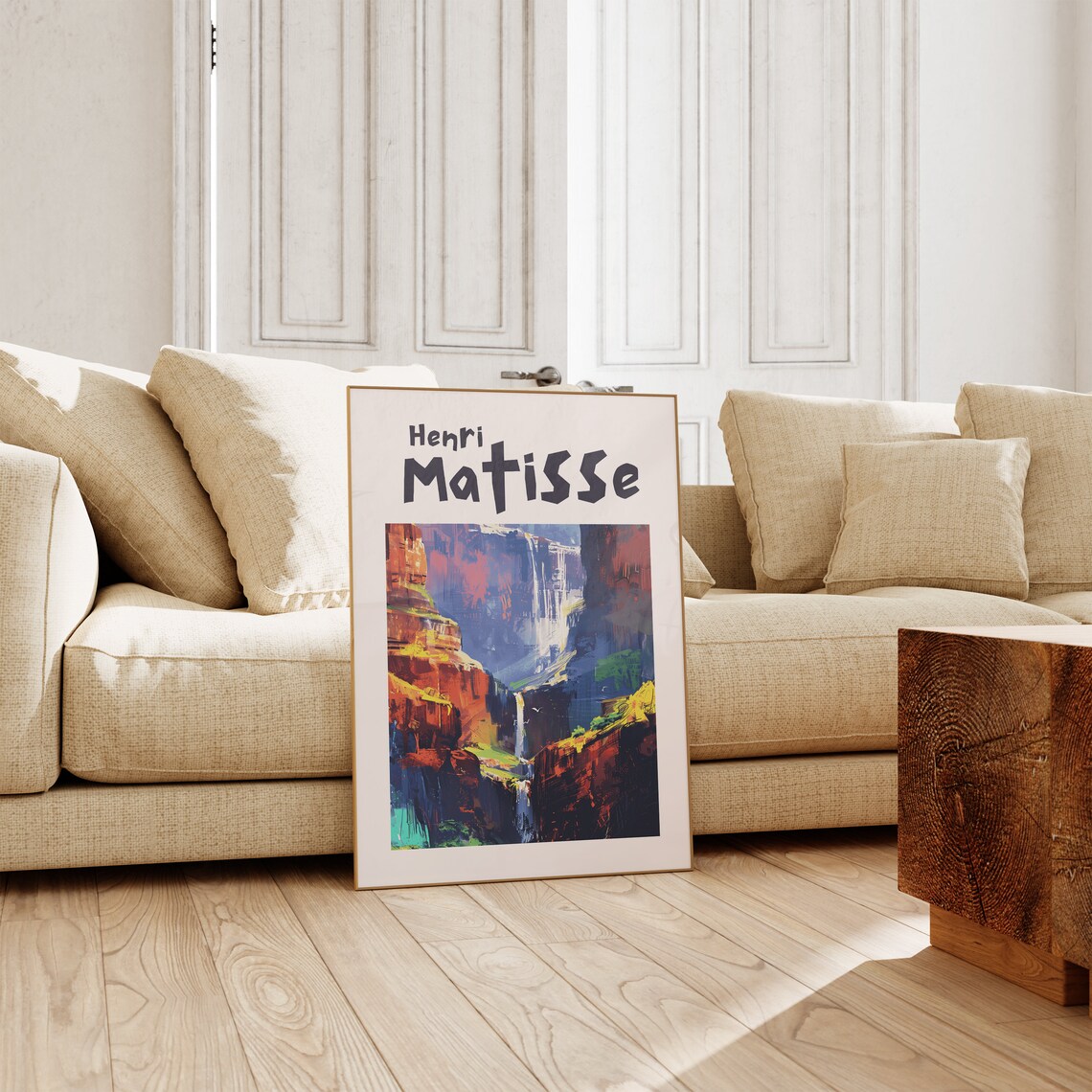 Henri Matisse Red Canyon Waterfall Bold Landscape Art Poster - Image 2