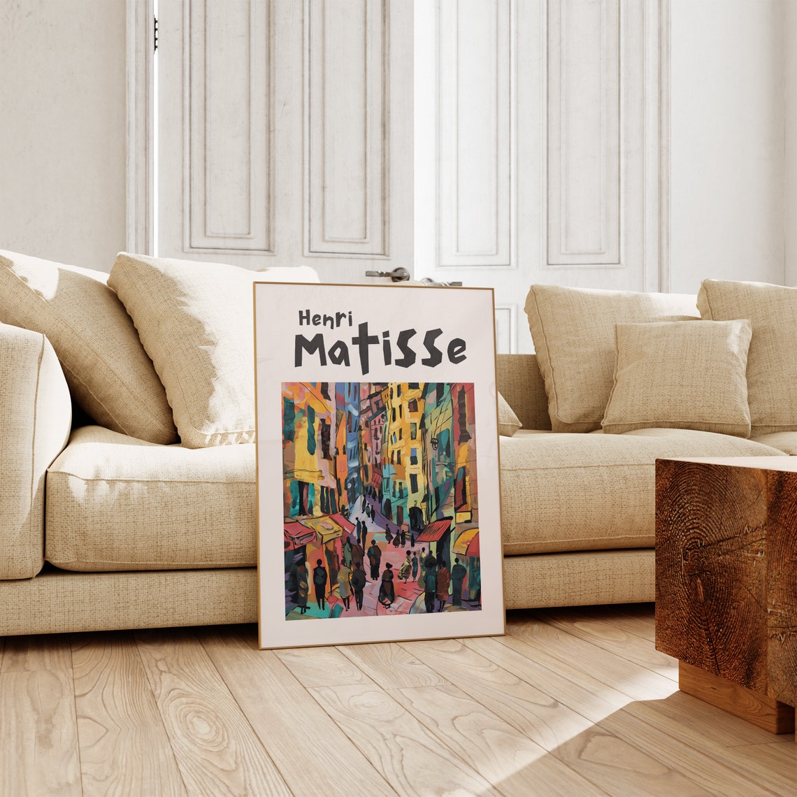 Henri Matisse Crowded City Street At Dusk Evening Rush Art Poster - Image 2