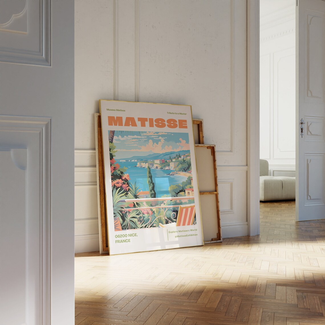 Henri Matisse Nice France Riviera Balcony Tribute Exhibition Poster - Image 2