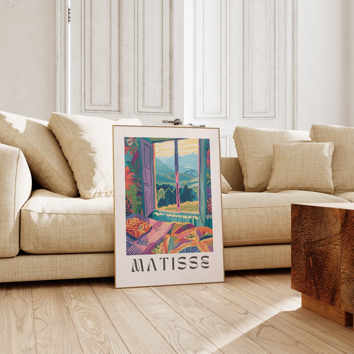 Henri Matisse Open Window Mountain View Colorful Interior Art Poster - Image 2