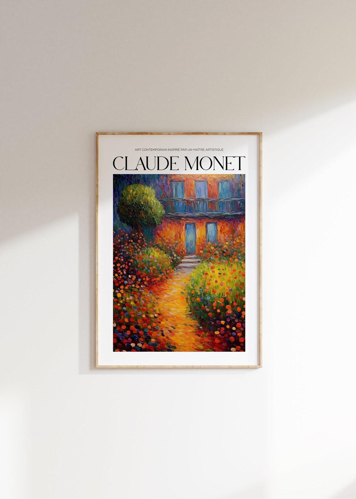 Claude Monet Mid-Century Modern Wall Art, Monet