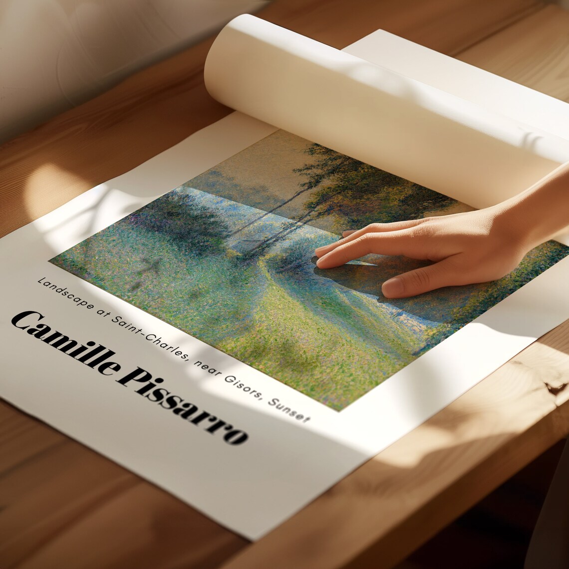 Camille Pissarro Landscape at Saint Charles Near Gisors Poster - Image 4