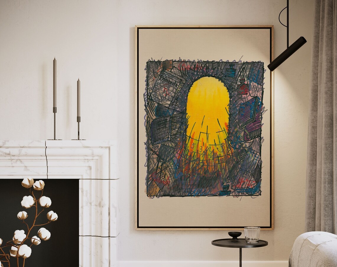 Karl Wiener Exhibition, Minimalist Vintage Poster