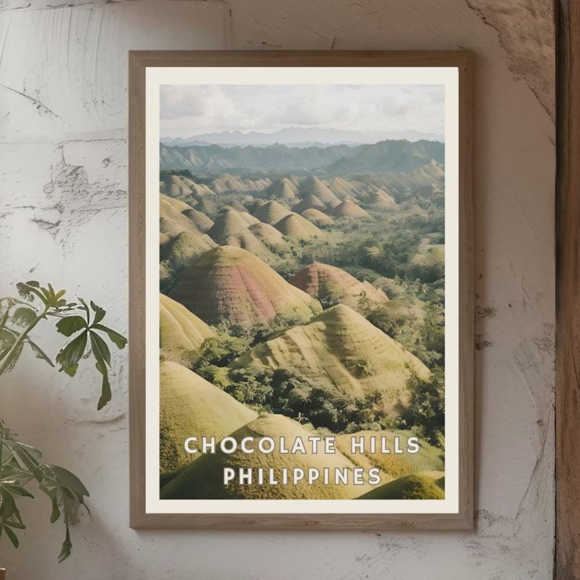 Chocolate Hills Philippines Poster, Bohol Landscape