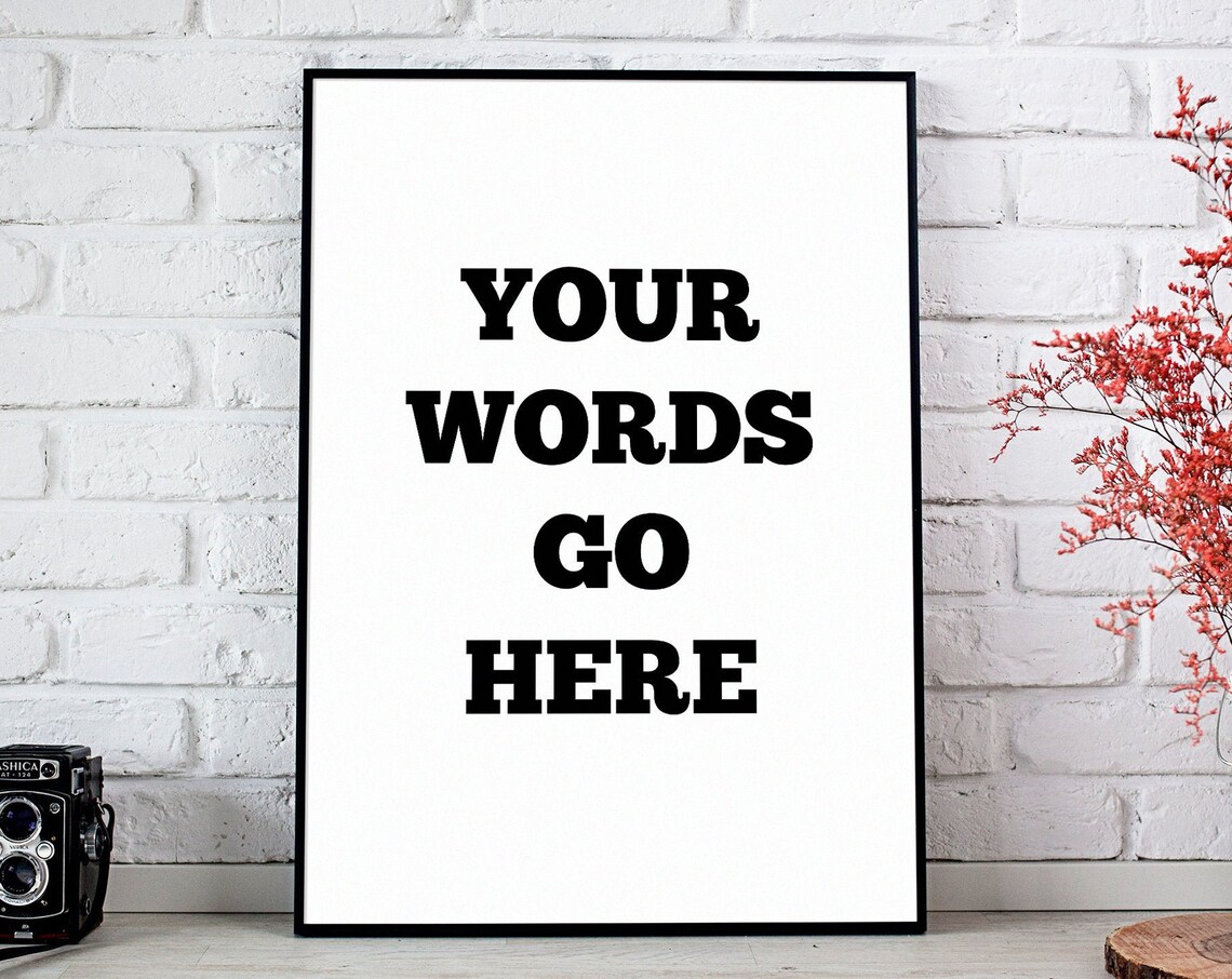 Personalized Mothers Day Custom Quote Print for Mom