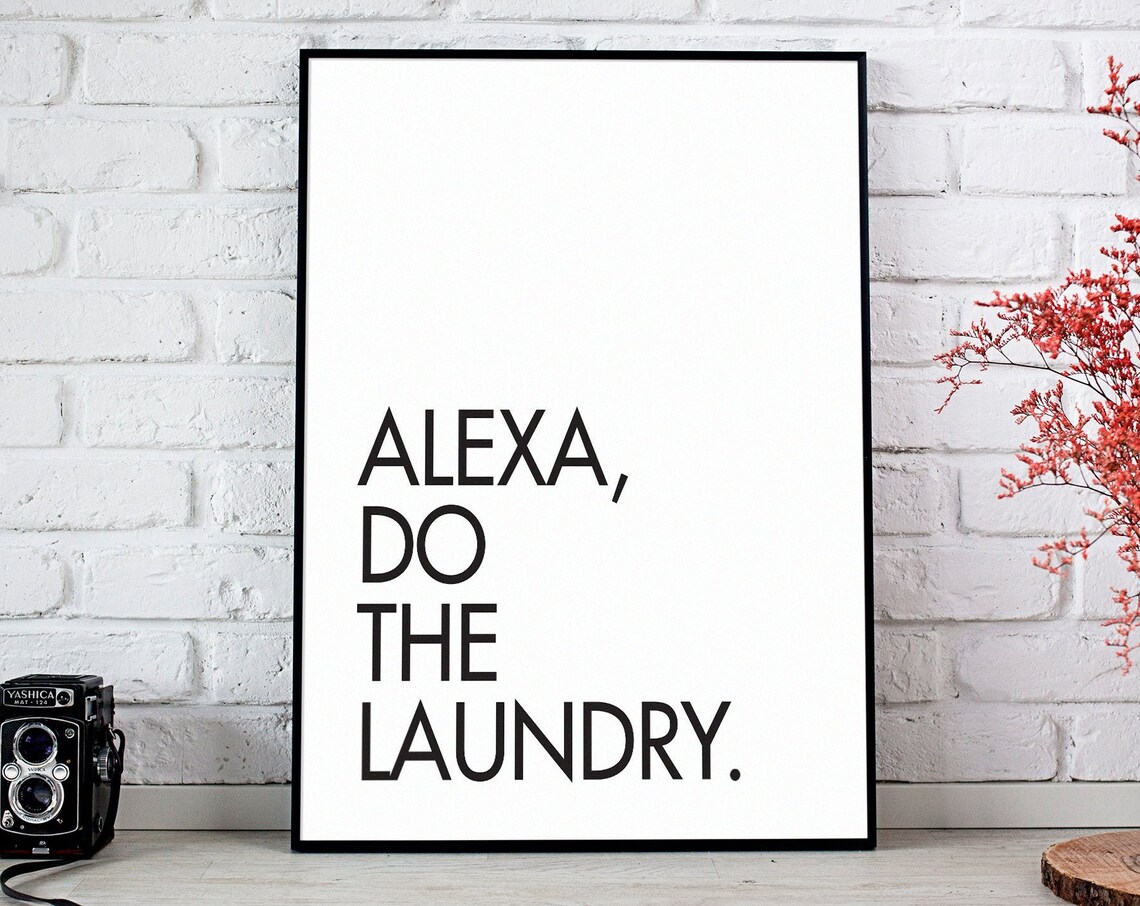 Alexa Do The Laundry Funny Laundry Room Sign