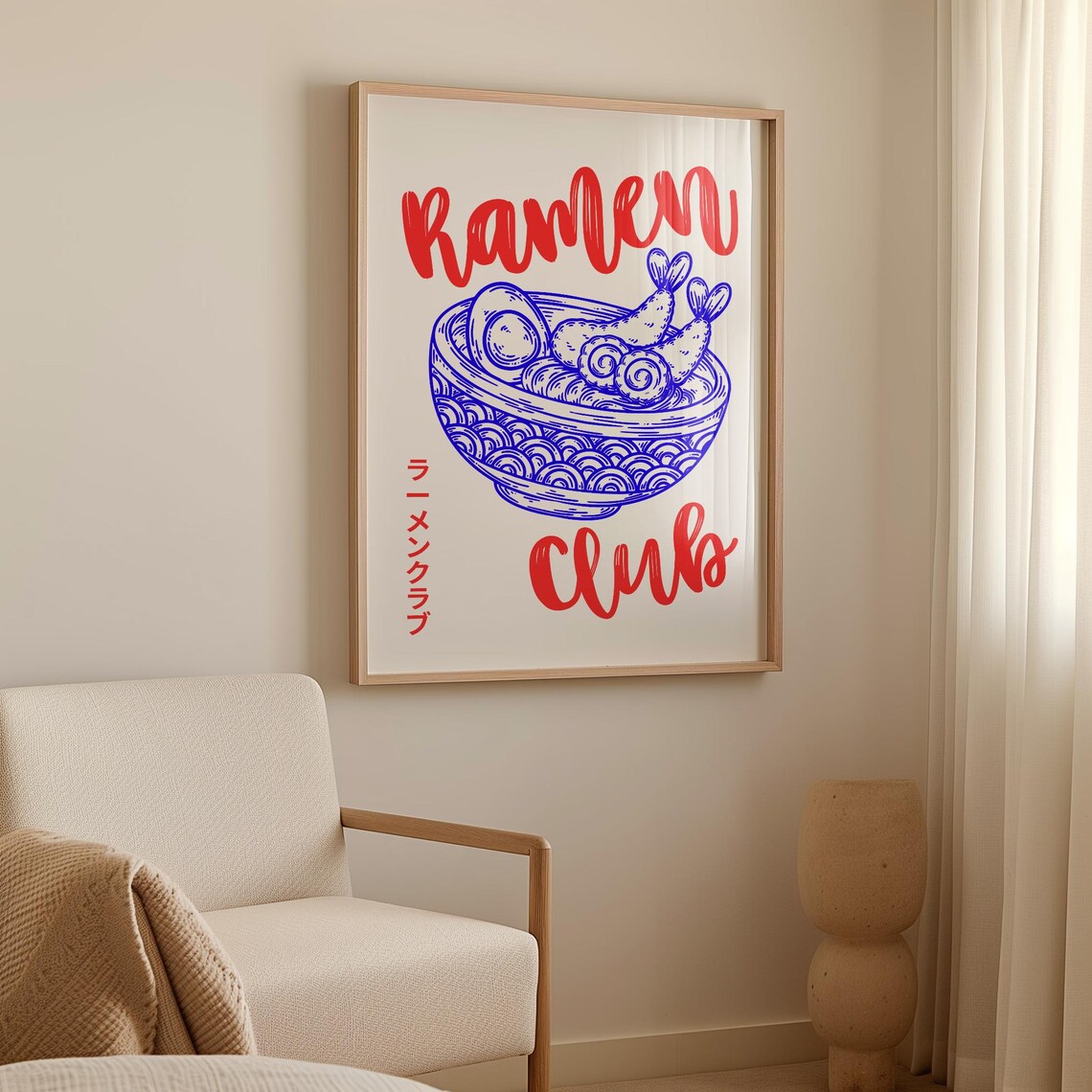Ramen Bowl Art Print, Japanese Kitchen Decor - Image 2