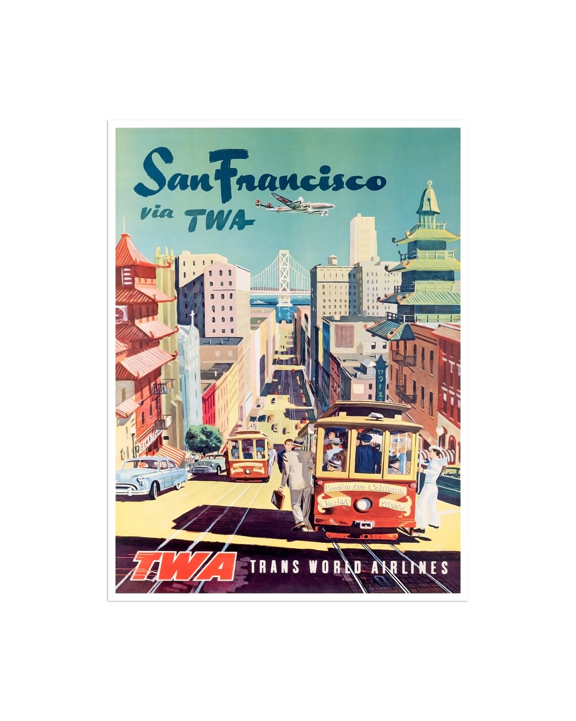 San Francisco Travel Poster, California Home Decor Print