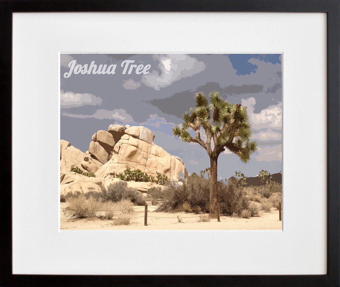 Joshua Tree National Park Desert California Rock Landscape Poster