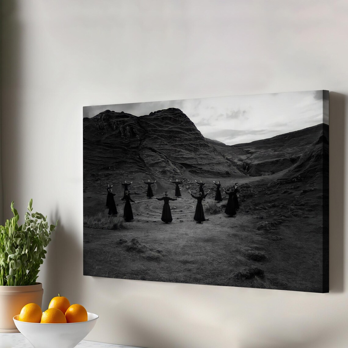 Rochester Witches Pagan Ritual Art Halloween Canvas Wall Modern Decor Large Print