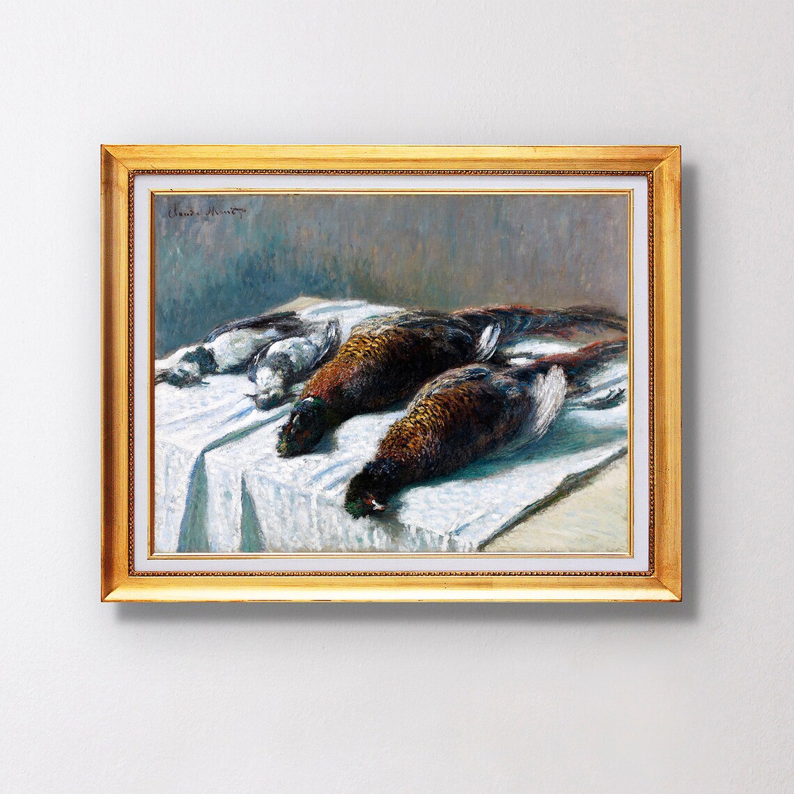 Claude Monet Still Life With Pheasants And Plovers Fine Art Glice 1879 Sku 0152 - Image 2