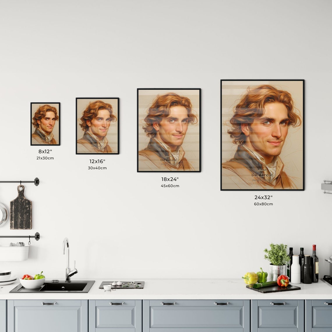 Alexander the Great 356 BCE to 323 BCE King Portrait Art Poster - Image 3