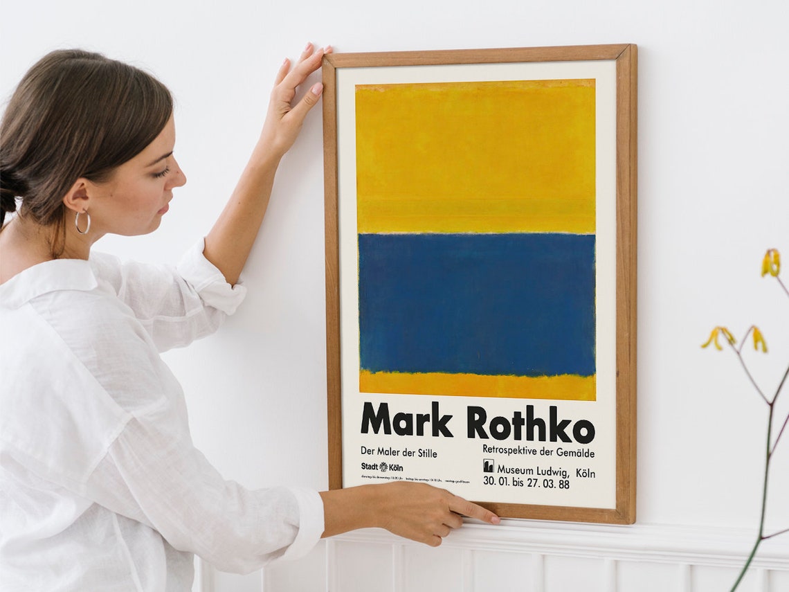 Mark Rothko Yellow and Blue 1988 Cologne Retrospective Poster - Image 4