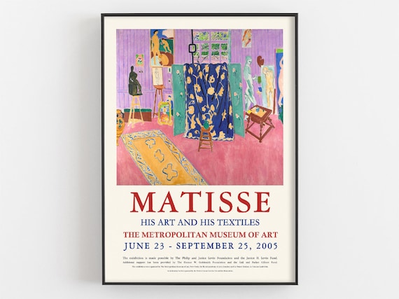 Henri Matisse Pink Studio Artist Textiles 2005 Metropolitan Museum Poster