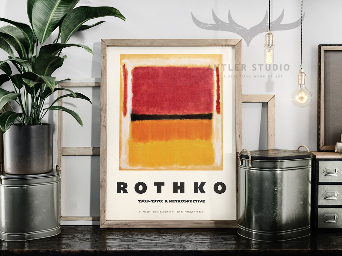 Mark Rothko 1903 to 1970 Retrospective Los Angeles County Museum Poster - Image 2
