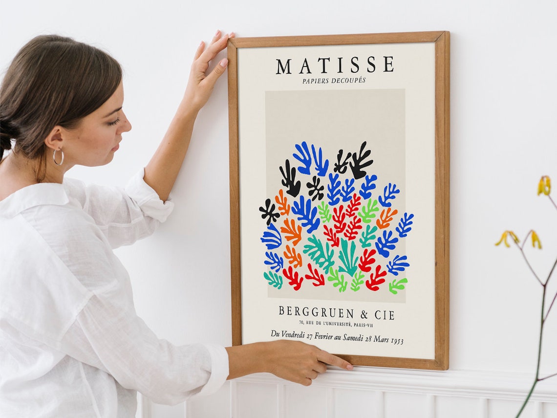 Henri Matisse La Gerbe Papiers Decoupes 1953 Paris Exhibition Poster - Image 4