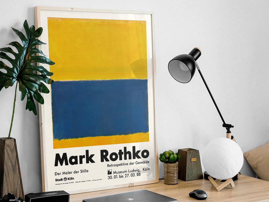 Mark Rothko Yellow and Blue 1988 Cologne Retrospective Poster - Image 2