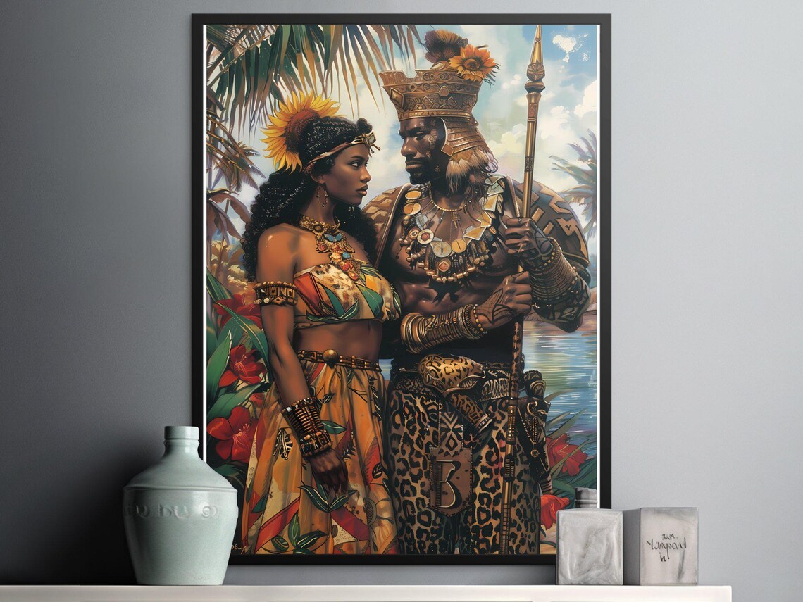 African Yoruba Orisha Art Print, Spiritual Decor - Image 2