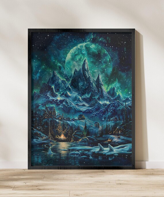 Aurora Borealis, Northern Lights Alaska Art Print