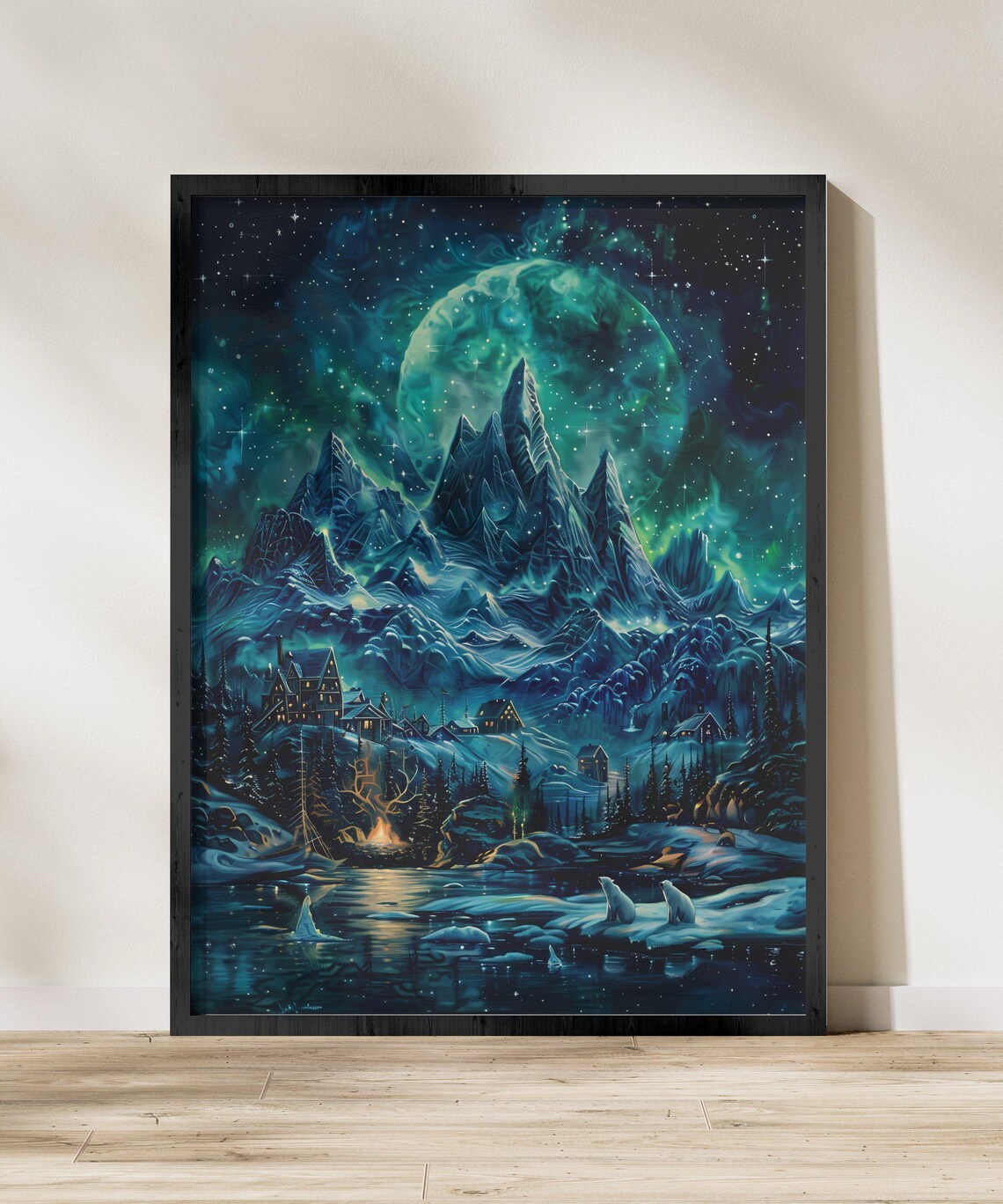 Aurora Borealis, Northern Lights Alaska Art Print