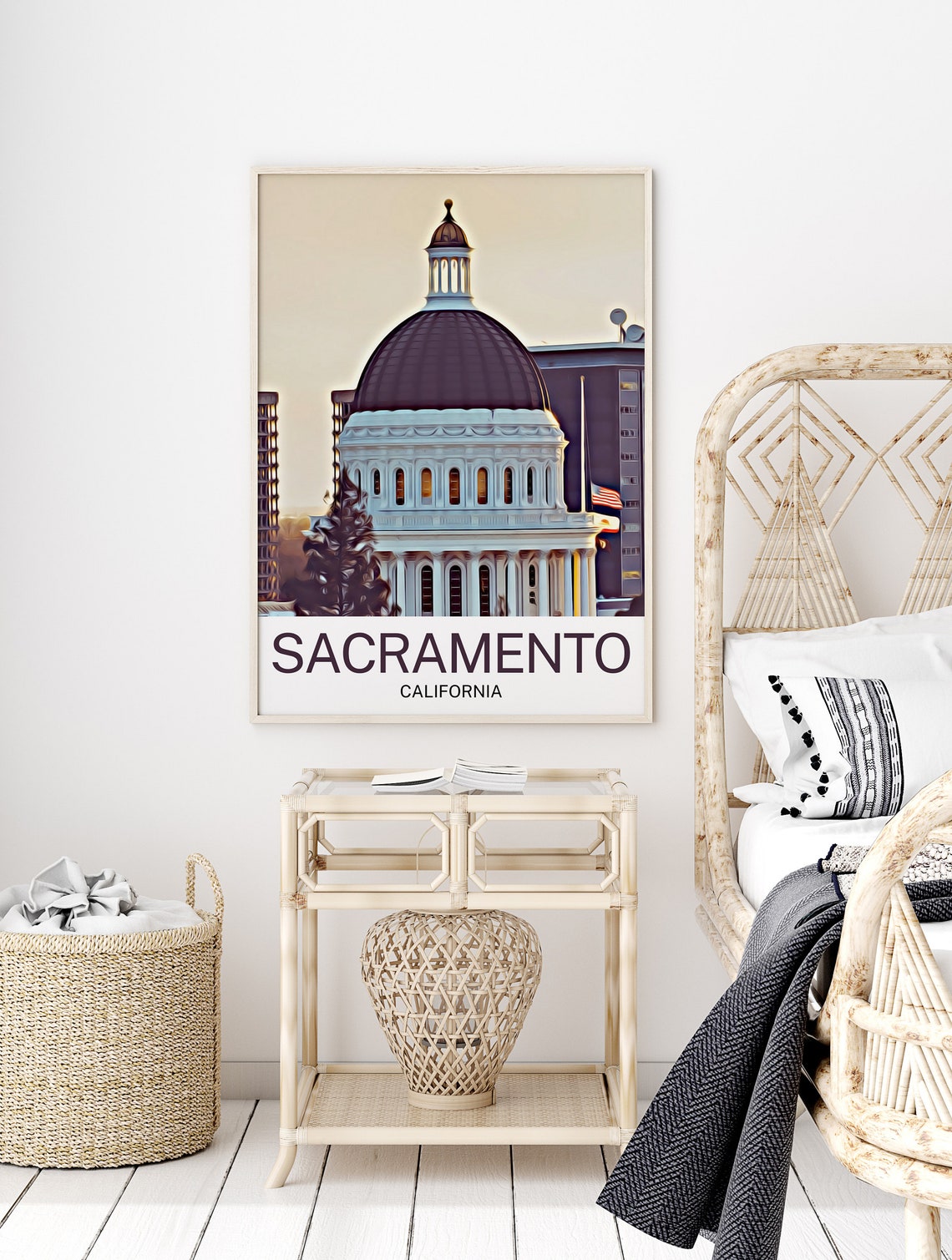 Sacramento Travel Print Sacramento Wall Art Sacramento Poster Sacramento Art Print Sacramento Wall Decor Sacramento Travel - Image 2
