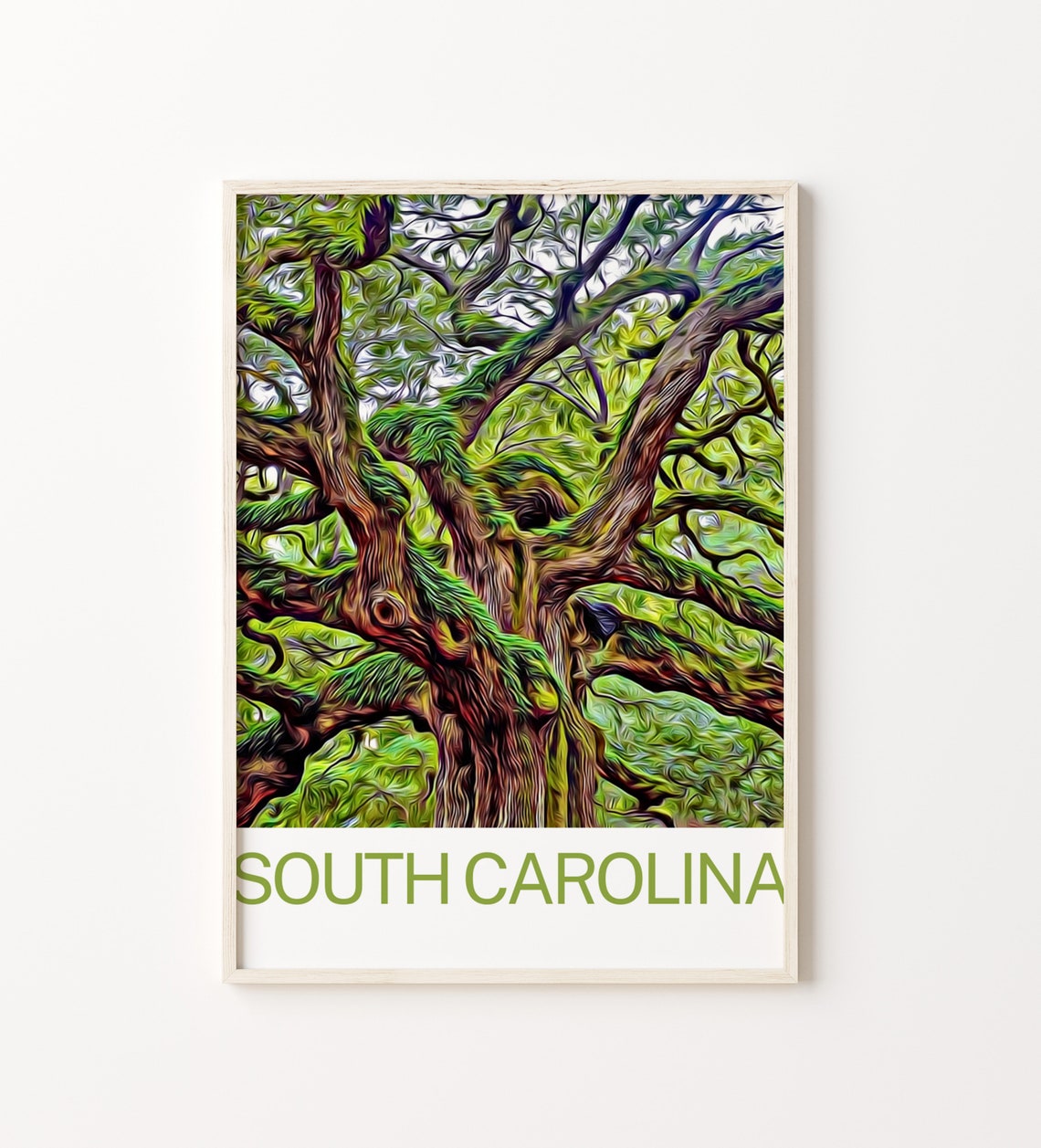 South Carolina Travel Print South Carolina Wall Art South Carolina Poster South Carolina Art Print South Carolina Wall Decor