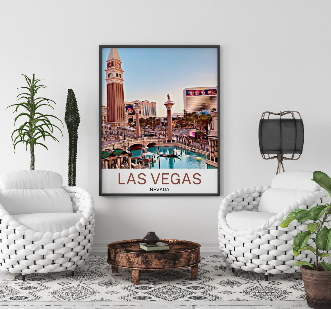 Las Vegas Travel Print Las Vegas Wall Art Las Vegas Art Las Vegas Artwork Las Vegas Art Print Las Vegas Gift Las Vegas Poster - Image 3