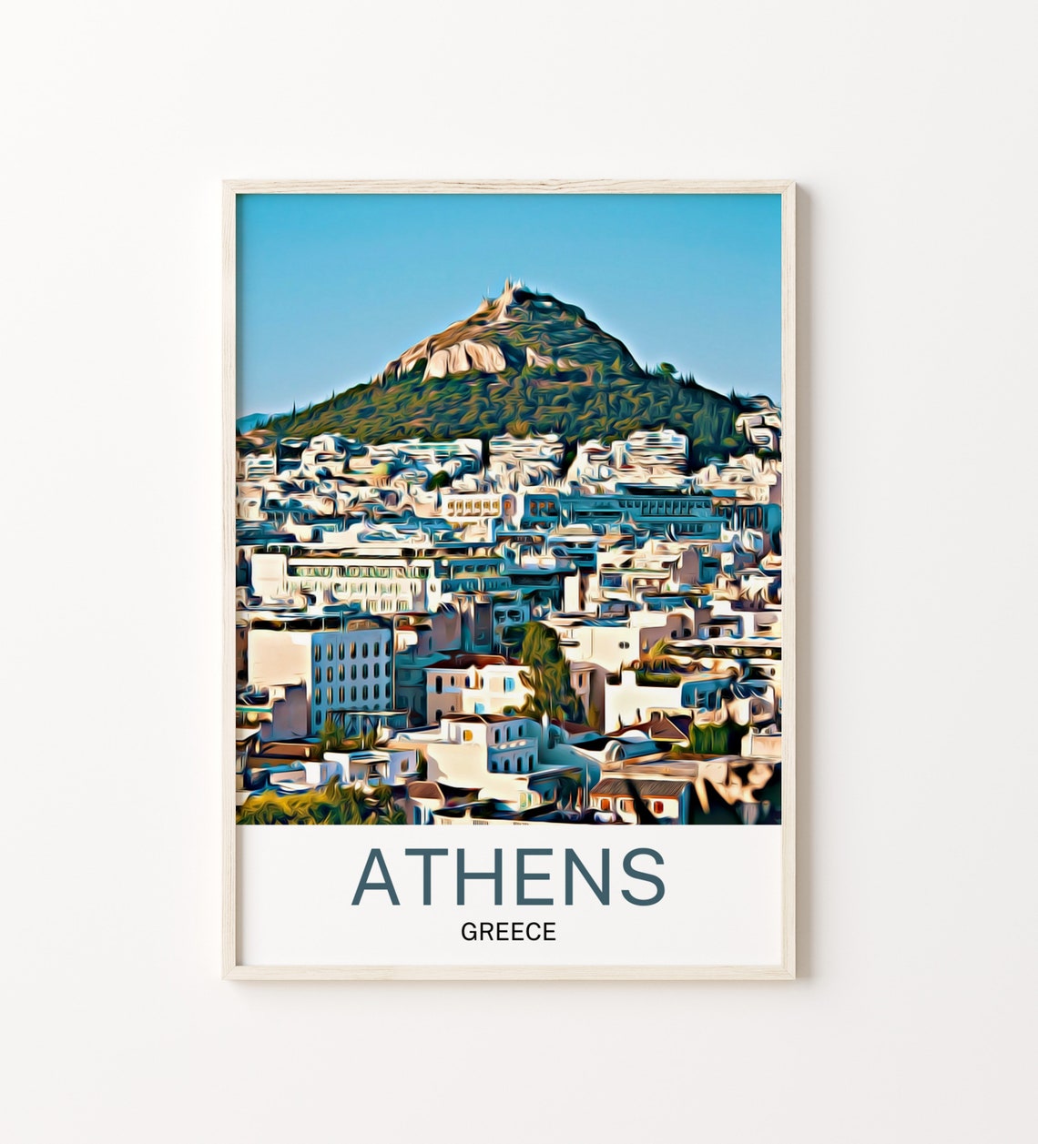 Athens Travel Print Athens Wall Art Athens Art Athens Artwork Athens Art Print Athens Gift Athens Poster Athens Travel Poster Print
