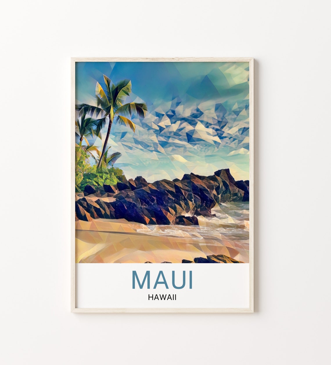 Maui Travel Print Maui Wall Art Maui Poster Maui Art Print Maui Wall Decor Maui Travel Maui Artwork Maui Painting Maui Gift