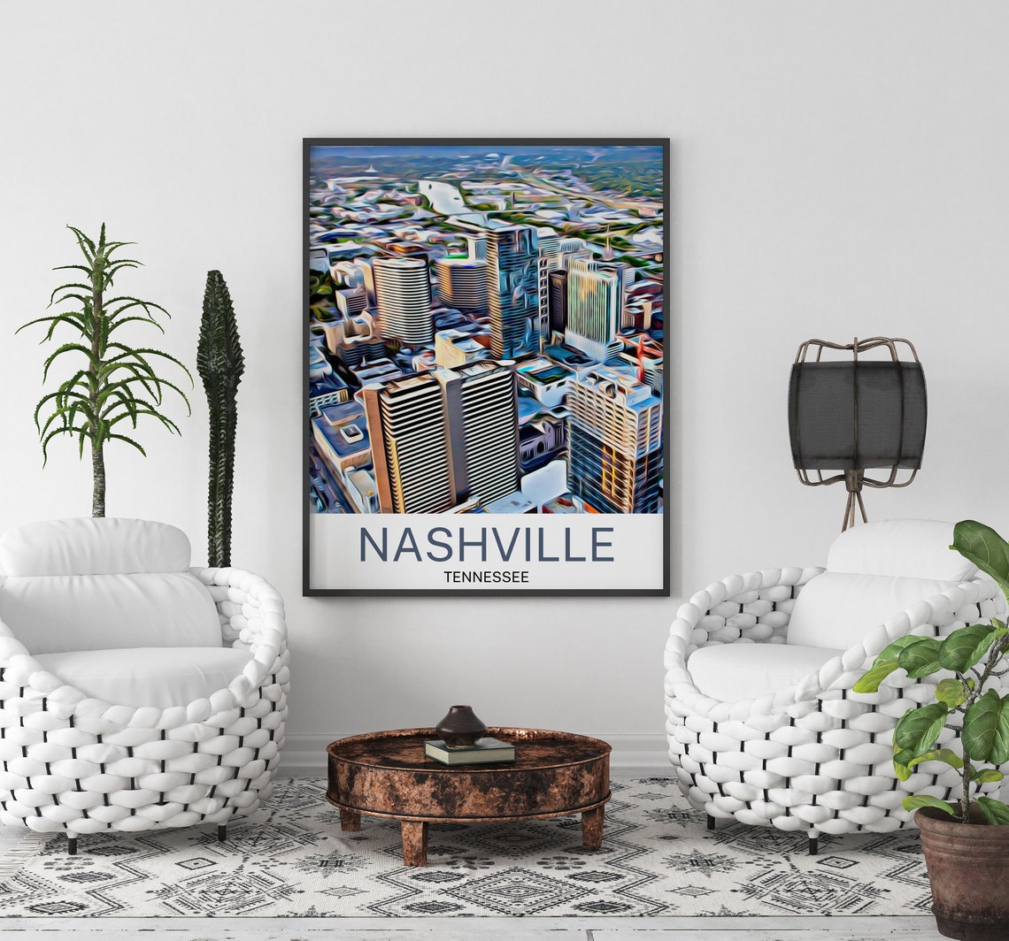 Nashville Print Nashville Art Nashville Wall Art Nashville Art Print Nashville Artwork Nashville Poster Nashville Decor Nashville - Image 2