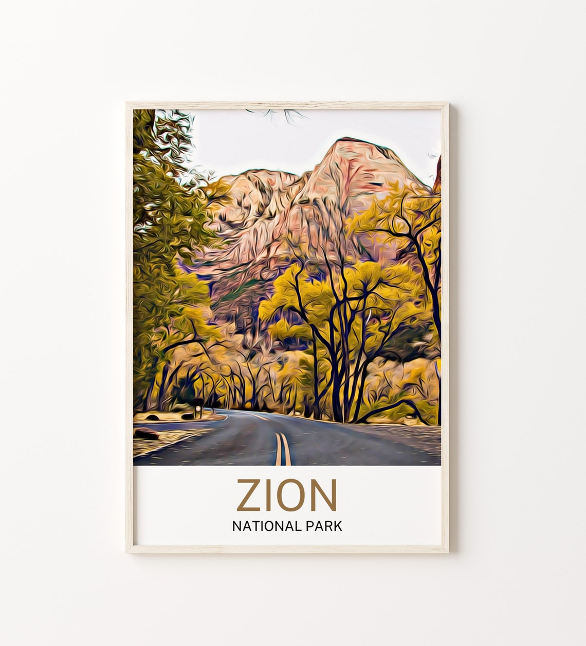 Zion National Park Zion National Park Print Zion National Park Wall Art Zion National Park Poster Zion National Park Wall Decor