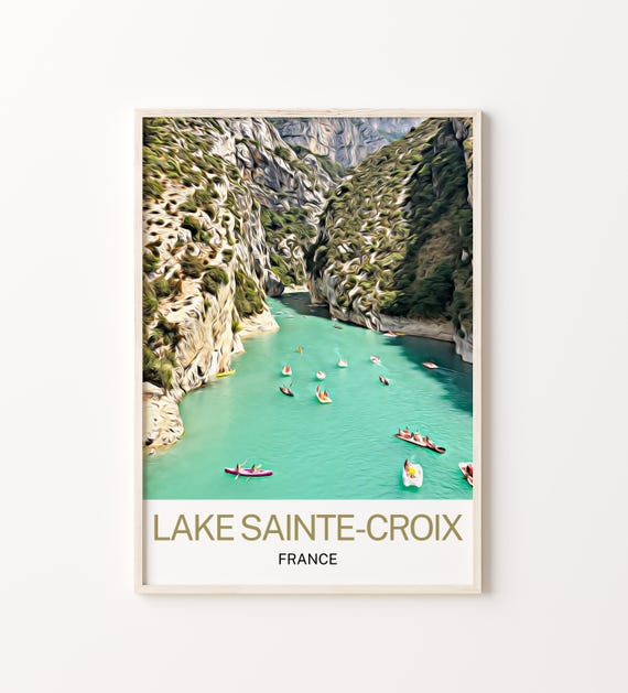 Lake Sainte Croix Print Lake Sainte Croix Wall Art Print Lake Sainte Croix Poster Lake Sainte Croix Wall Decor Lake Sainte Croix Artwork