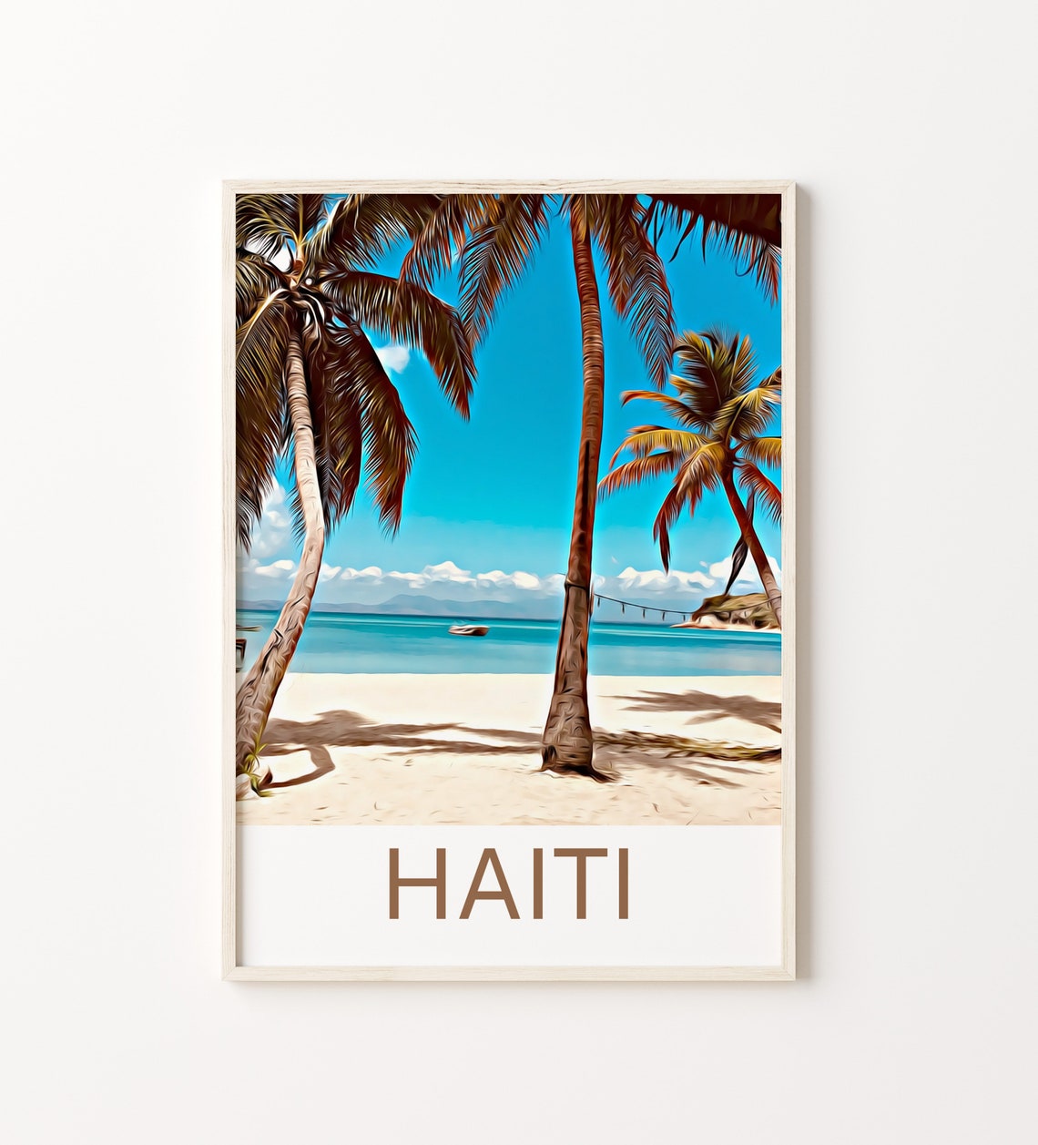 Haiti Travel Print Haiti Wall Art Haiti Art Haiti Artwork Haiti Art Print Haiti Gift Haiti Poster Haiti Travel Poster Print