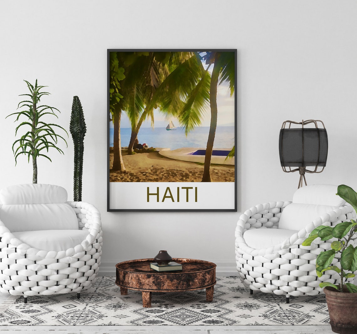 Haiti Print Haiti Art Haiti Wall Art Haiti Painting Haiti Art Print Haiti Artwork Haiti Poster Haiti Decor Haiti Haiti Travel - Image 3