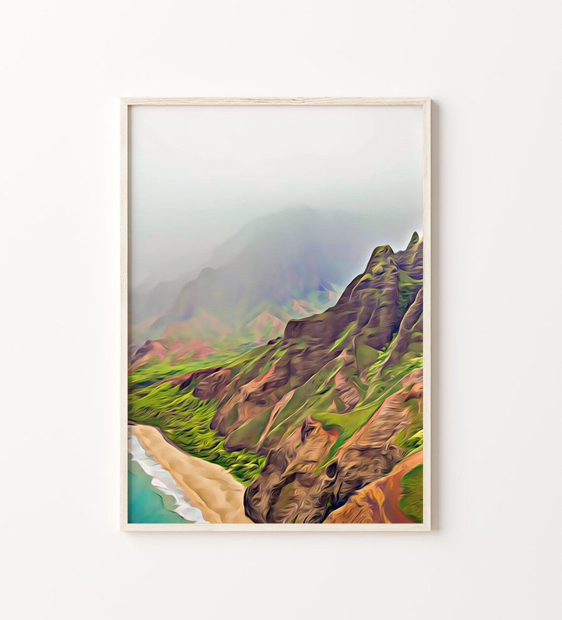 Kauai Hawaii Kauai Art Kauai Print Hawaii Gift Kauai Souvenir Hawaii Wall Art Hawaii Poster Tropical Art Tropical Painting Artwork