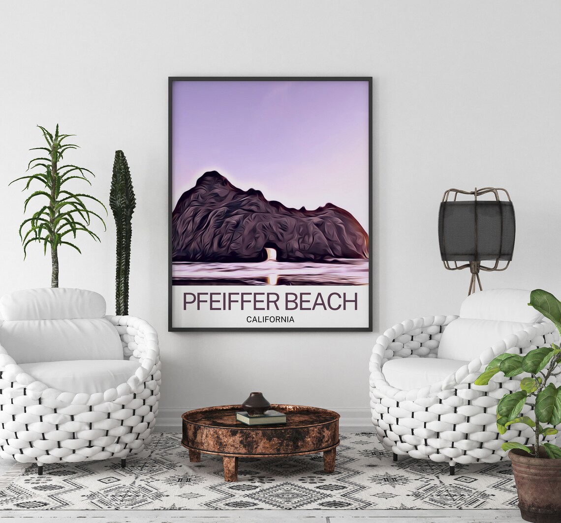 Pfeiffer Beach, California Travel Poster - Image 2