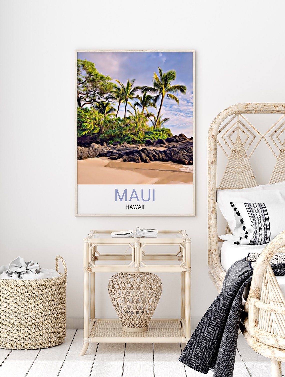 Maui Travel Print Maui Wall Art Maui Art Maui Artwork Maui Art Print Maui Gift Maui Poster Maui Travel Poster Print - Image 2