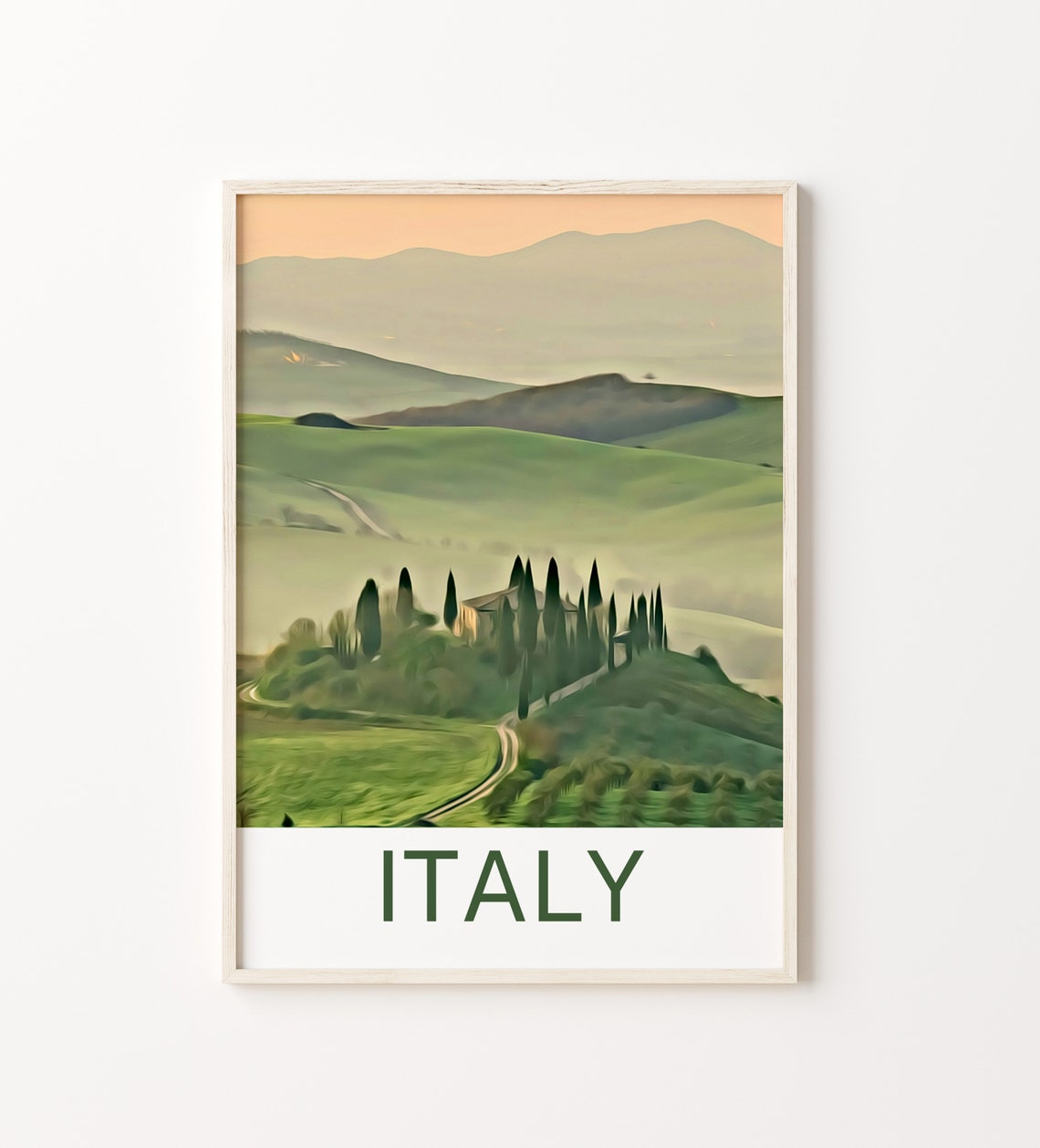 Italy Travel Print Tuscany Wall Art Italy Poster Tuscany Art Print Italy Wall Decor Italy Travel Italy Artwork Tuscany Painting