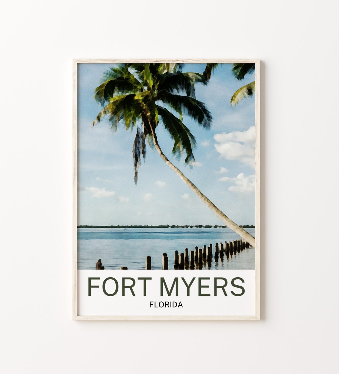 Fort Myers Travel Print Fort Myers Wall Art Fort Myers Poster Fort Myers Art Print Fort Myers Wall Decor Fort Myers Travel
