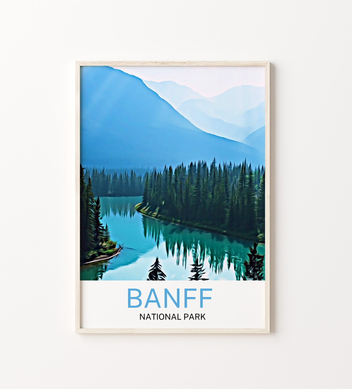 Banff National Park Travel Print Banff National Park Wall Art Banff National Park Poster Banff National Park Art Print Banff
