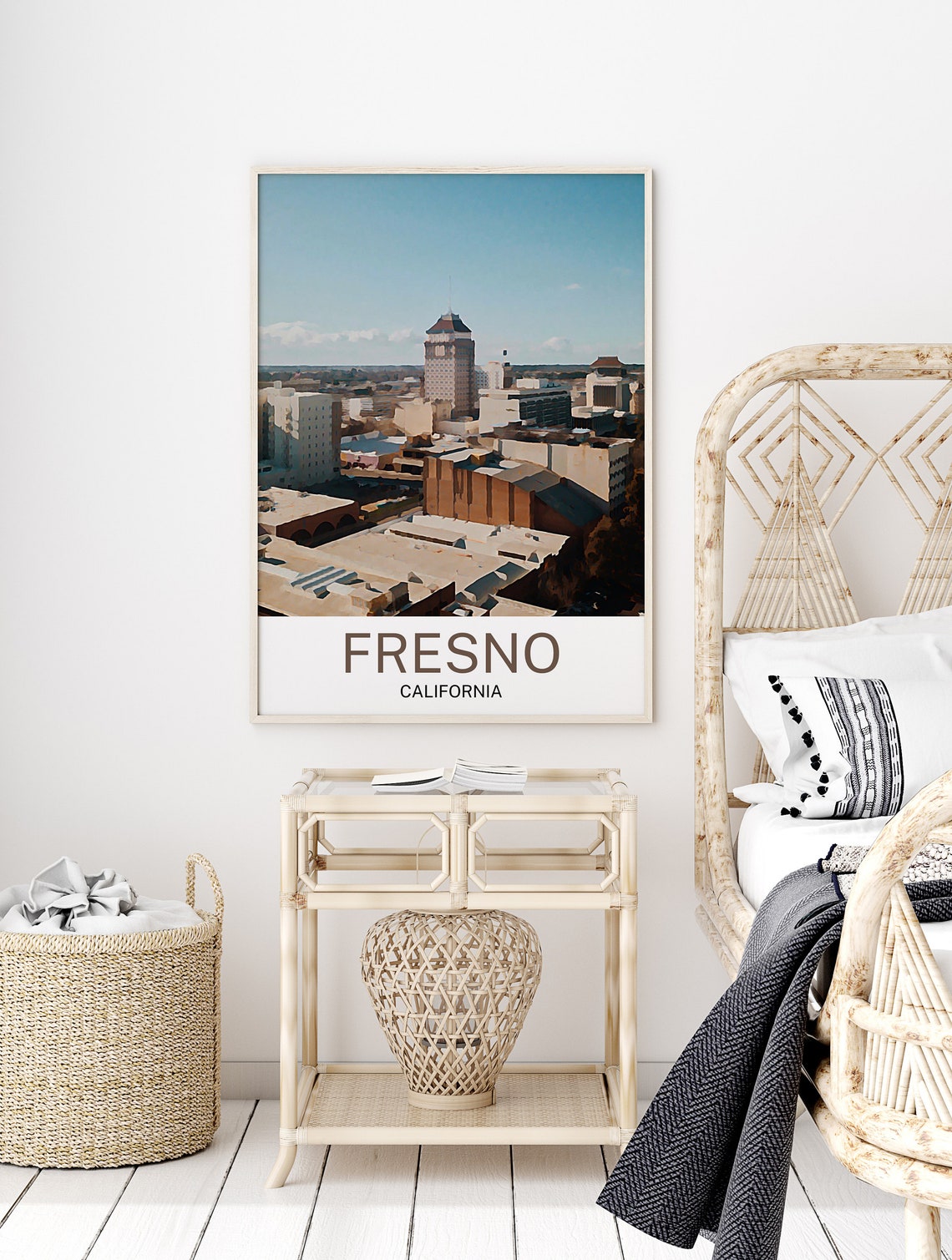 Fresno Fresno Print Fresno Wall Art Fresno Poster Fresno Wall Decor Fresno Souvenir Fresno Poster Fresno Gift Travel - Image 2