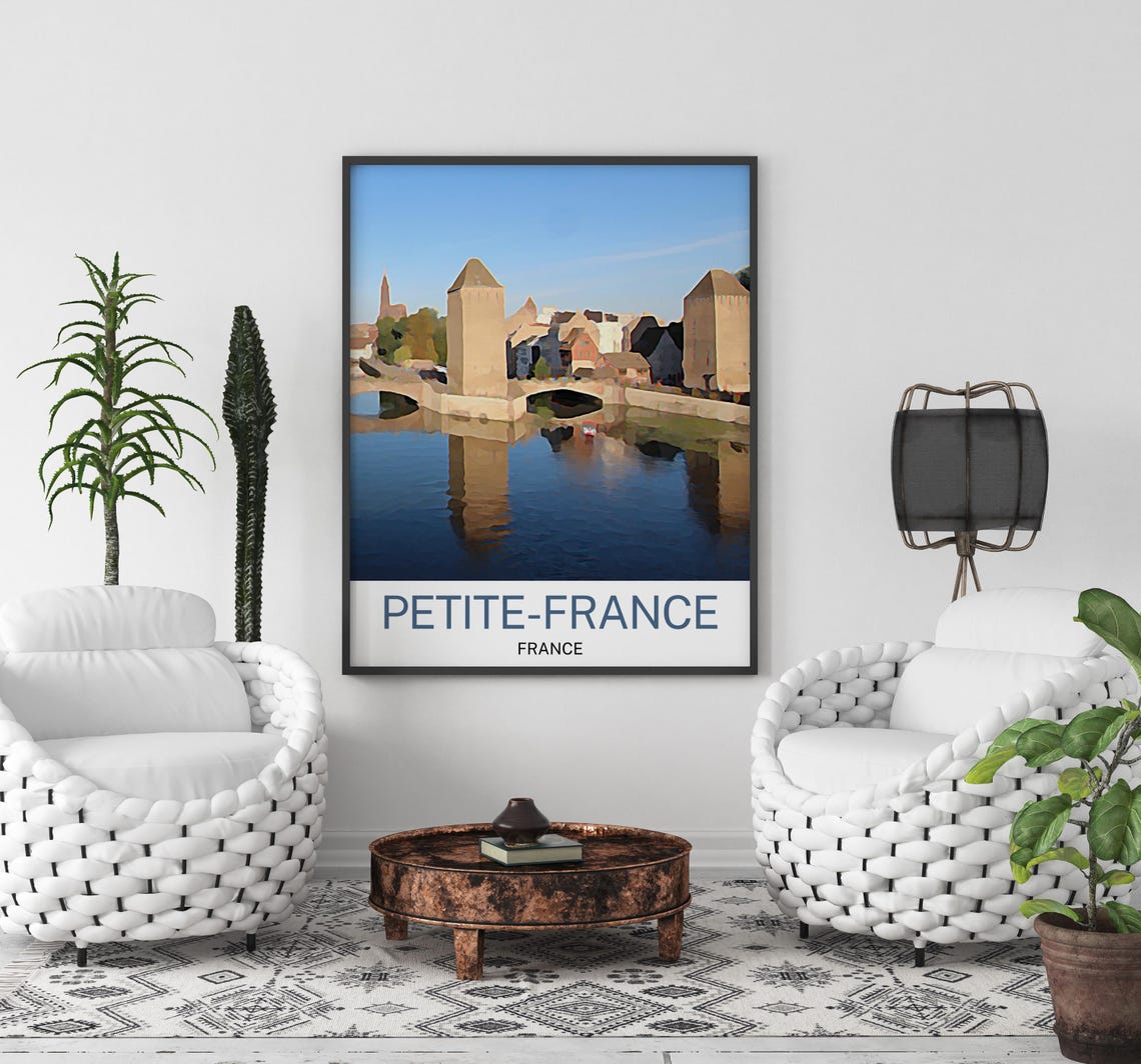 Petite France Petite France Print Petite France Wall Art Petite France Poster Petite France Painting Petite France Petite France Gift - Image 2