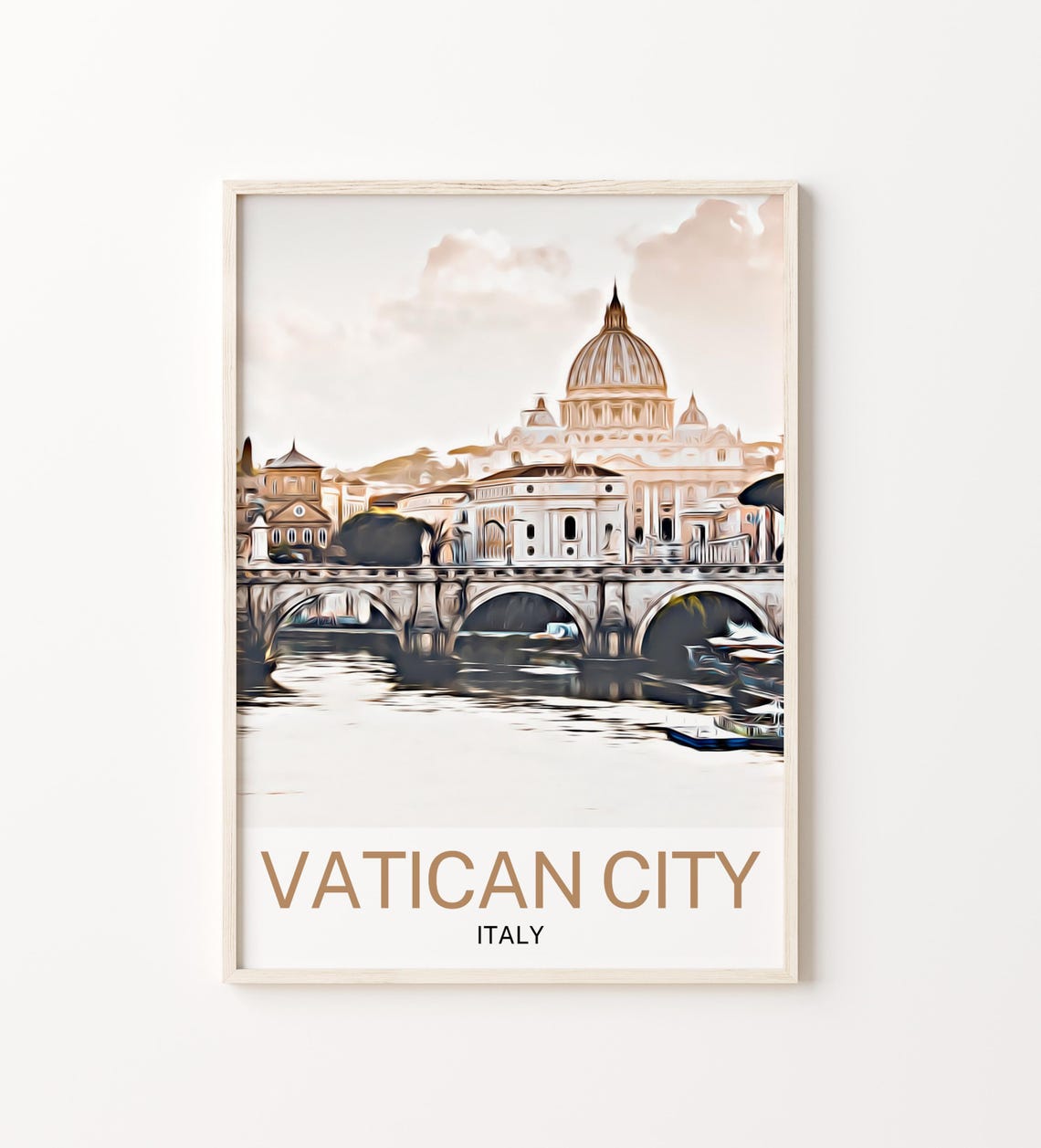 Vatican City Travel Print Vatican City Wall Art Vatican City Poster Vatican City Art Print Vatican City Artwork Unique Birthday