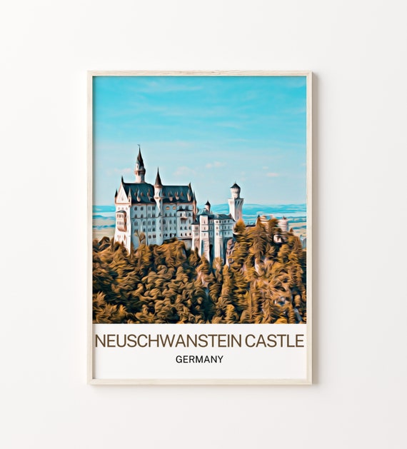Neuschwanstein Castle Travel Poster