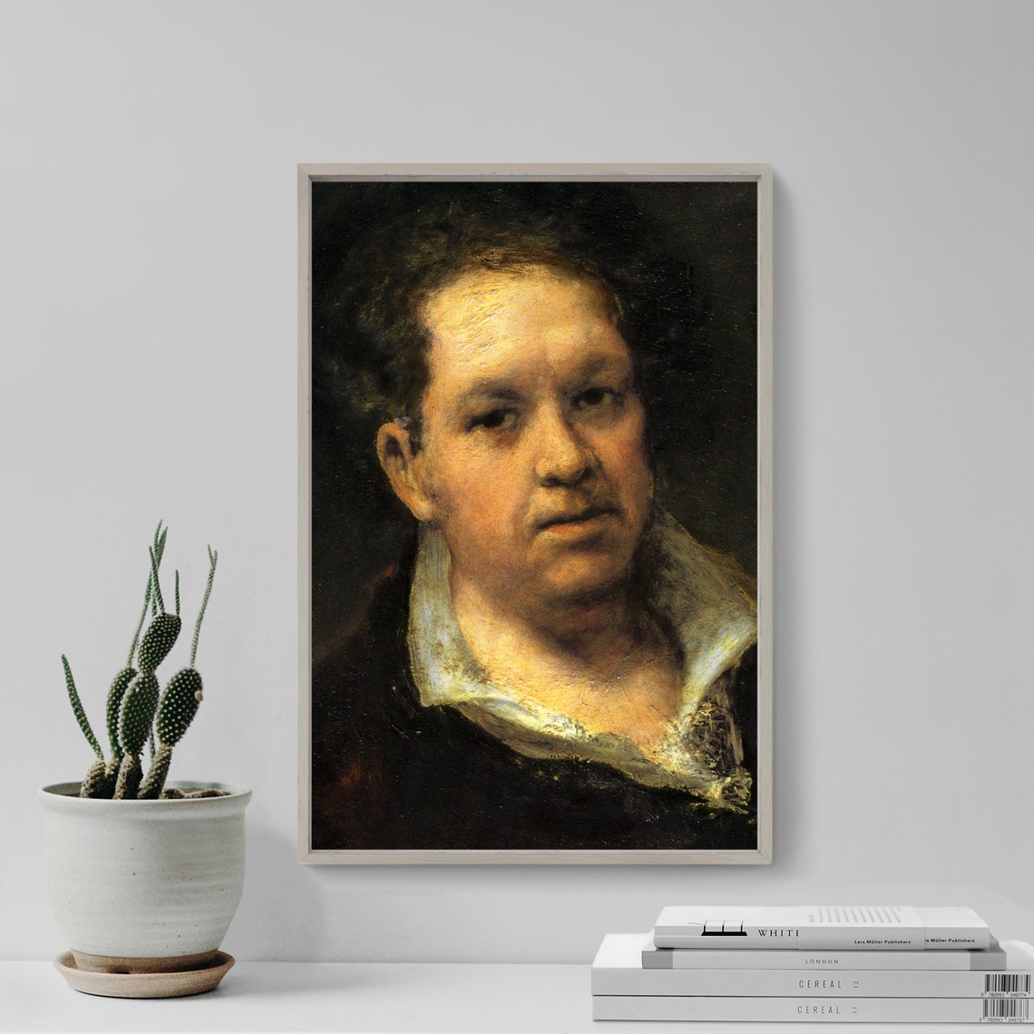 Francisco Goya Self Portrait at 69 Years 1815 Classic Poster Decor Art