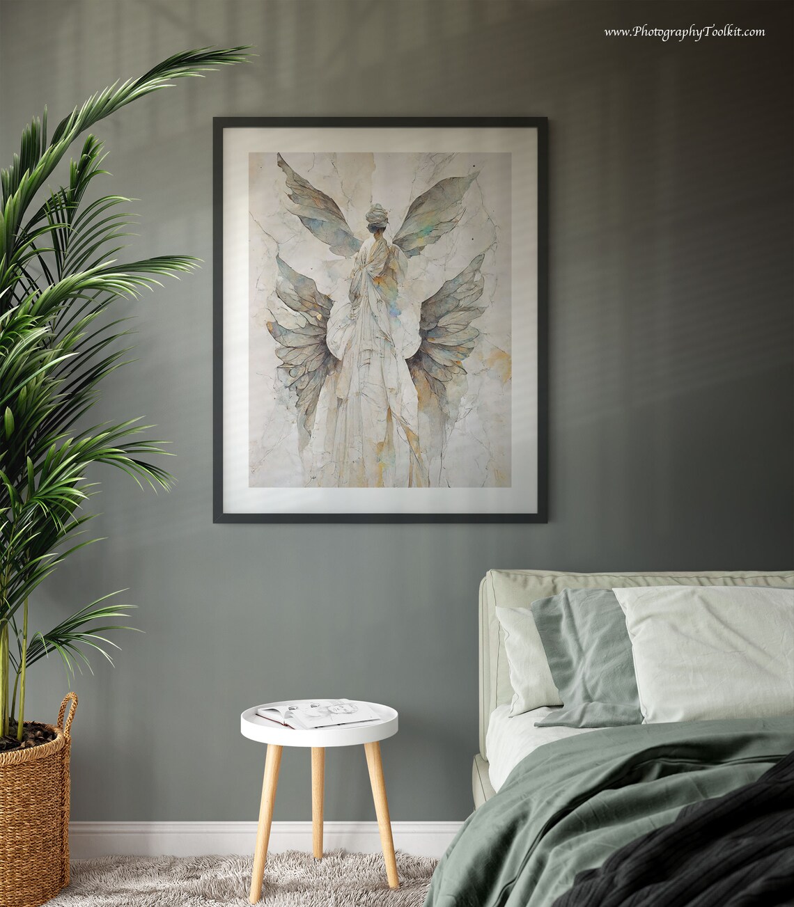 Guardian Angel Artwork Print, Spiritual Wall Decor - Image 3