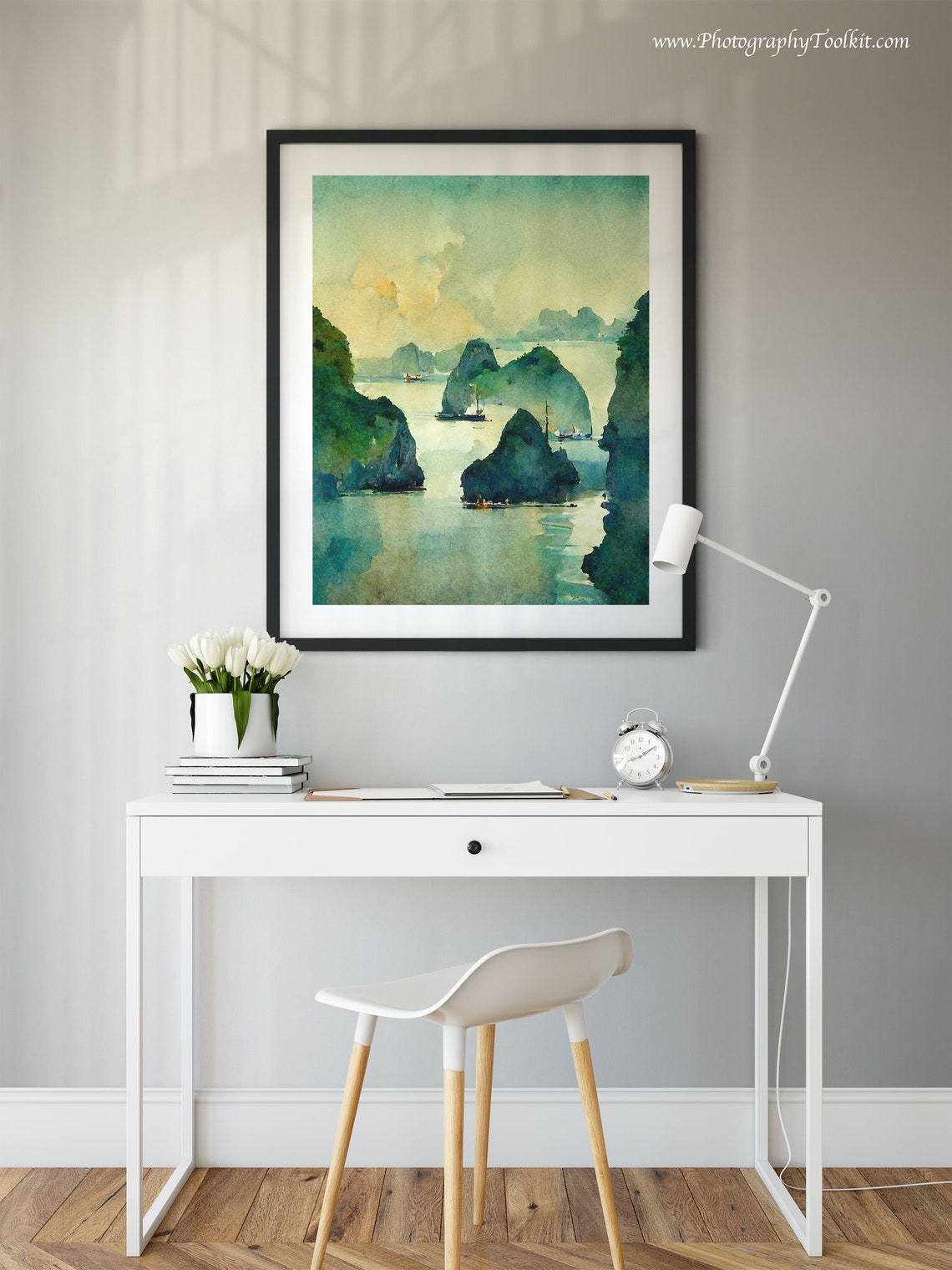 Vietnam Ha Long Bay Print Ha Long Bay Print Wall Art Vietnam Travel Print Vietnamese Art Print Vietnam Wall Decor Vietnam Photo - Image 2